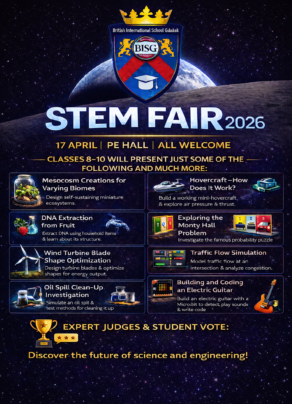 STEM Fair poster and event branding